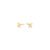 Brinco Baby Lacinho em Ouro Amarelo 18k