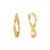 Argola Torcida em Ouro Amarelo 18k, 29mm