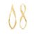 Argola Torcida em Ouro Amarelo 18k, 15mm