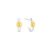 Brinco Argola Ópera em Prata 925 com Ouro Amarelo 18k