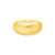 Anel Bombe Escovado em Ouro Amarelo 18k