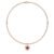 Colar Slendore em Ouro Vivara 18k com Rodolita e Diamantes, 40cm