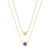 Colar Religioso Estrela de Davi em Ouro Amarelo 18k com Topazios Incolores, 65cm