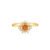 Anel Olympia em Ouro Amarelo 18k com Citrino e Diamantes