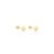 Brinco Baby Coroa em Ouro Amarelo 18k