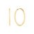 Argola Redonda em Ouro Amarelo 18k