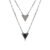 Colar Viavara Man em Prata 925 com Quartzo Negro, 70cm