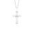 Pingente Cruz em Ouro Branco 18k
