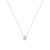 Pingente Classic Oriental em Ouro Branco 18k com Topázio Sky e Diamantes