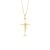 Pingente Cruz Jesus Cristo em Ouro Amarelo 18k