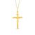 Pingente Cruz Jesus Cristo em Ouro Amarelo 18k