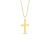 Pingente Cruz em Ouro Amarelo 18k