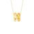 Pingente Bombe Duplo Martelado em Ouro Amarelo 18k