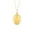 Pingente Medalha N.Sra De Fátima em Ouro Amarelo 18k