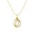 Pingente Letra O em Ouro Amarelo 18k com Diamantes