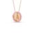 Pingente Medalha N.Sra. Aparecida em Ouro Rosé 18k com Safiras Rosa