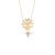 Pingente Medalha Espirito Santo Crucifixo em Ouro Amarelo 18k