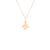 Pingente Letra W em Ouro Rosé 18k