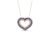 Pingente Love em Ouro Rosé 18k com Safiras Azul e Diamantes Brown