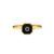 Anel Isla em Ouro Amarelo 18k com Esmalte e Safira Azul