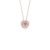 Pingente Poema em Ouro Rosé 18k com Quartzo Rosa e Diamantes