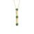 Pingente Icona em Ouro Amarelo 18k com Turmalinas Verde e Diamantes