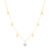 Colar Teens Estrelas em Ouro Amarelo e Ouro Branco 18k com Diamantes, 45cm