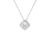 Colar Life Forms Cushion em Prata 925 com Pedras Incolores