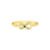 Anel Life Patuás III Infinito em Prata 925 com Banho de Ouro Amarelo 18k e Pedras Verde e Incolores