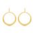 Brinco Pop Círculo em Ouro Amarelo 18k