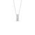 Pingente Square em Ouro Branco 18k com Diamantes