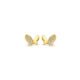 Brinco Baby Borboleta em Ouro Amarelo 18k com Diamantes