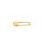 Alfinete Baby em Ouro Amarelo 18k com Safira Incolor