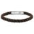 Pulseira Life com Corda Marrom em Aço