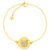 Pulseira Life Animal II Gatinho em Prata 925 com Banho de Ouro Amarelo 18k e Pedras Incolores
