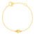 Pulseira Life Petit Coração em Prata 925 com Banho de Ouro Amarelo 18k