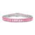 Pulseira Life Royal em Prata 925 com Cristais Rosas