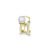 Piercing Una em Ouro Amarelo 18k com Pérola e Diamante