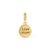 Pingente Life Love Mom em Prata 925 com Banho de Ouro Amarelo 18k