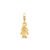 Pingente Life Menina em Prata 925 com Banho de Ouro Amarelo 18k
