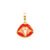 Pingente Life Funtastic Boca em Prata 925 com Banho de Ouro Amarelo 18k