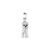 Pingente Life Animal Akita em Prata 925 com Esmalte