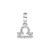 Pingente Life Signo Libra em Prata 925 com Pedras Incolores