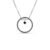 Pingente Life Glam II em Prata 925 com Pedras Pretas