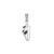 Pingente Life Fashion Tênis em Prata 925 com Pedras Incolores
