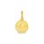 Pingente Life Princesas Medalha Aurora em Prata 925 com Banho de Ouro Amarelo 18k