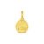 Pingente Life Princesas Medalha Castelo Cinderela em Prata 925 com Banho de Ouro Amarelo 18k
