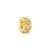 Separador Life Tranças em Prata 925 com Banho de Ouro Amarelo 18k e Pedras Incolores