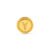 Pingente Life Letra Y em Prata 925 com Banho de Ouro Amarelo 18k