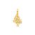 Pingente Life Amor Árvore da Vida em Prata 925 com Banho de Ouro Amarelo 18k e Pedras Incolores